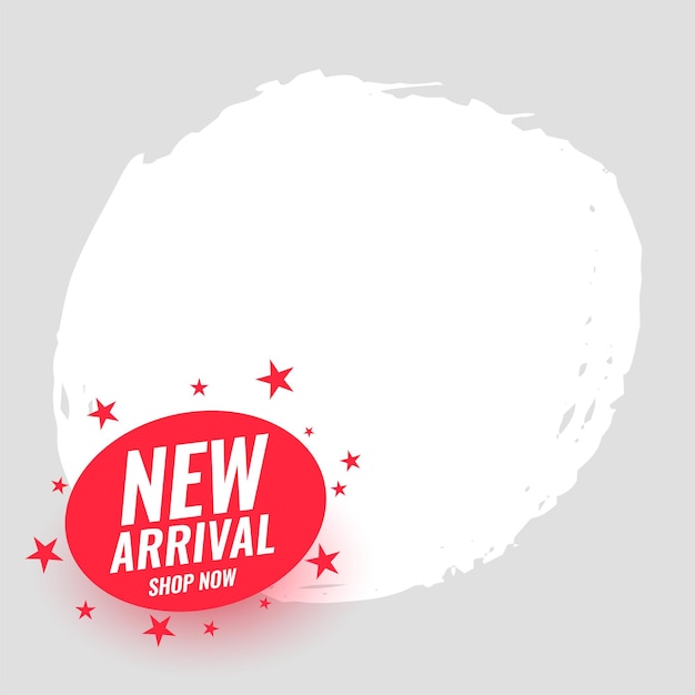 new arrival shopping banner with text space