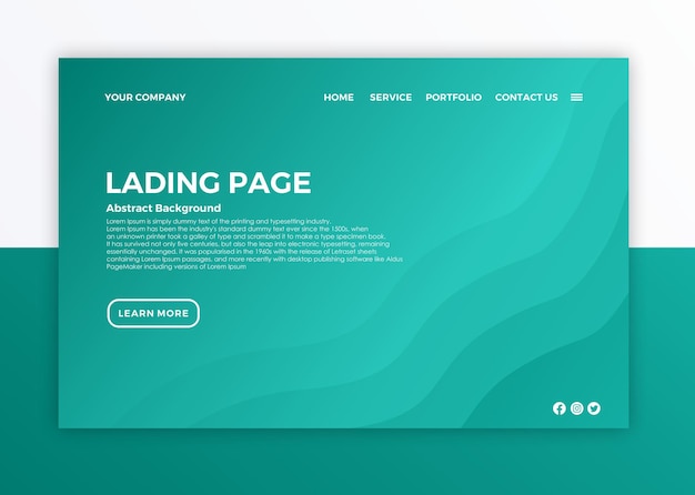 New backgrond abstract lading page
