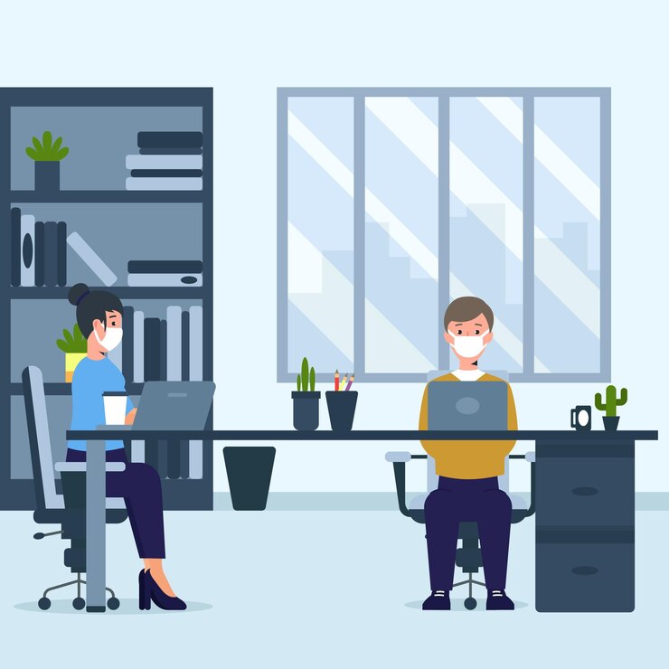無料Vector オフィスの人々のための新しい通常