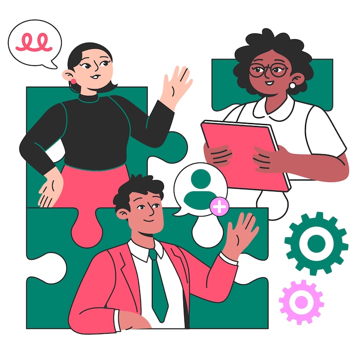 Free Vector new team members concept illustration