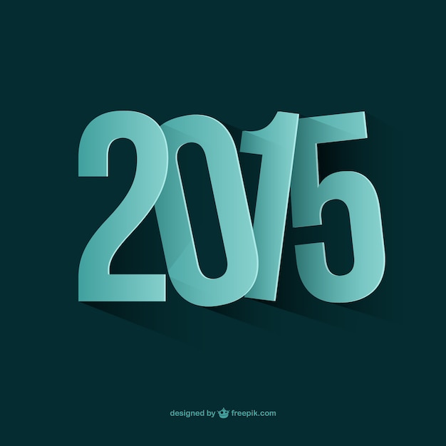 Free vector new year 2015