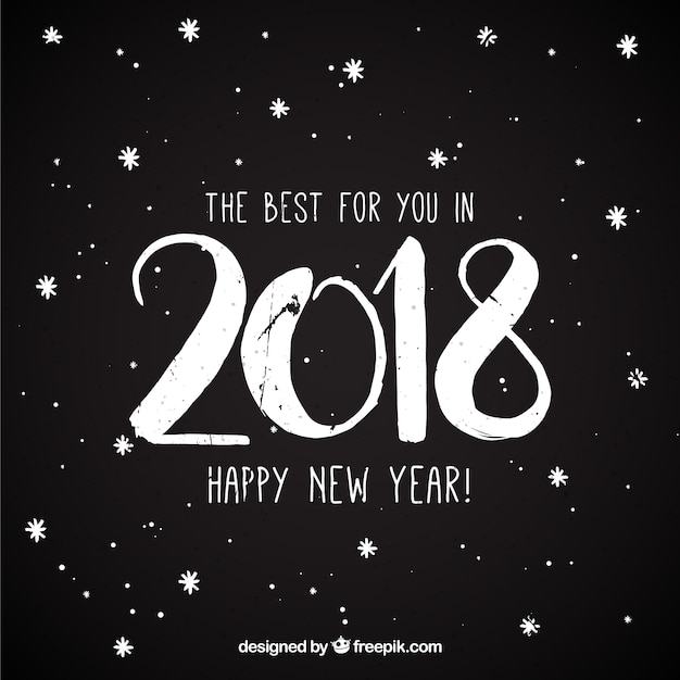 Бесплатное векторное изображение Новый год 2018