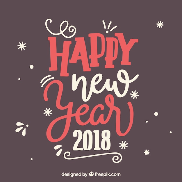New year 2018 celebration background 