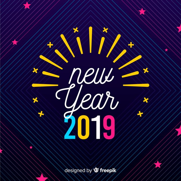 New year 2019 background 