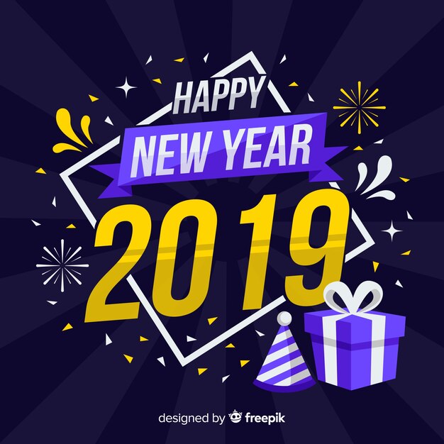 New year 2019 background 