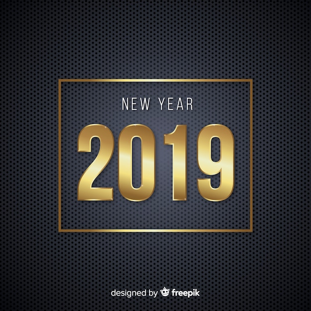 Free vector new year 2019 background