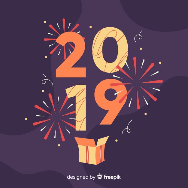 New year 2019 background 