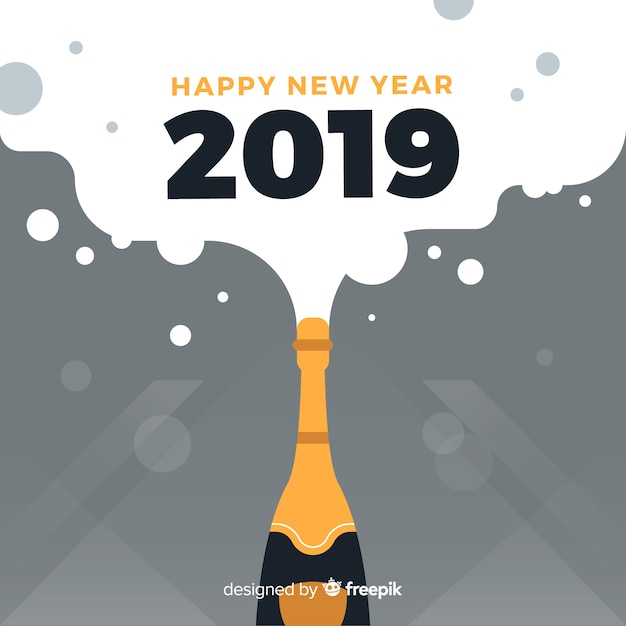 Free vector new year 2019 background