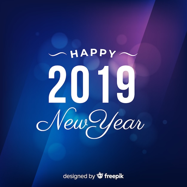 New year 2019 background