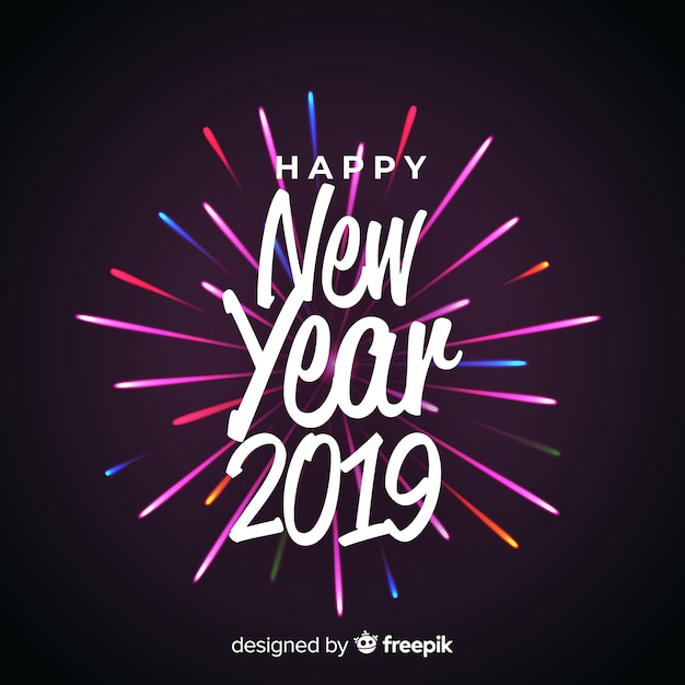 New year 2019 background