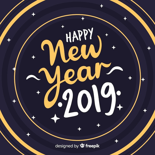 New year 2019 background