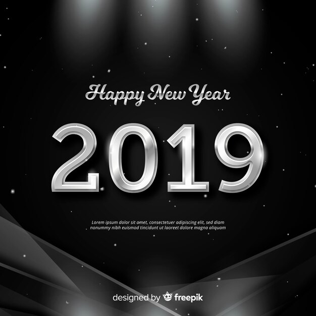 New year 2019 background