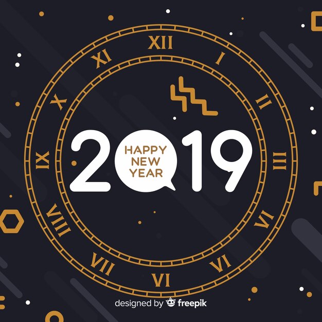 New year 2019 background 