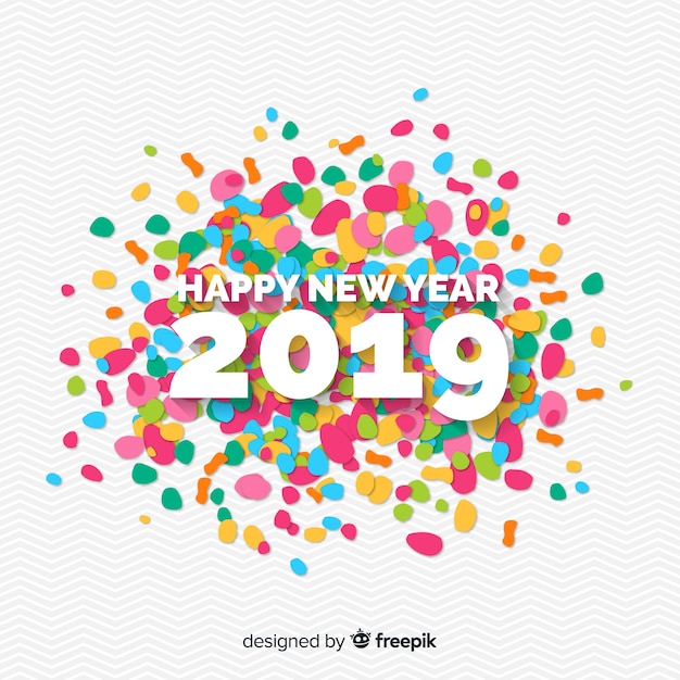 New year 2019 background