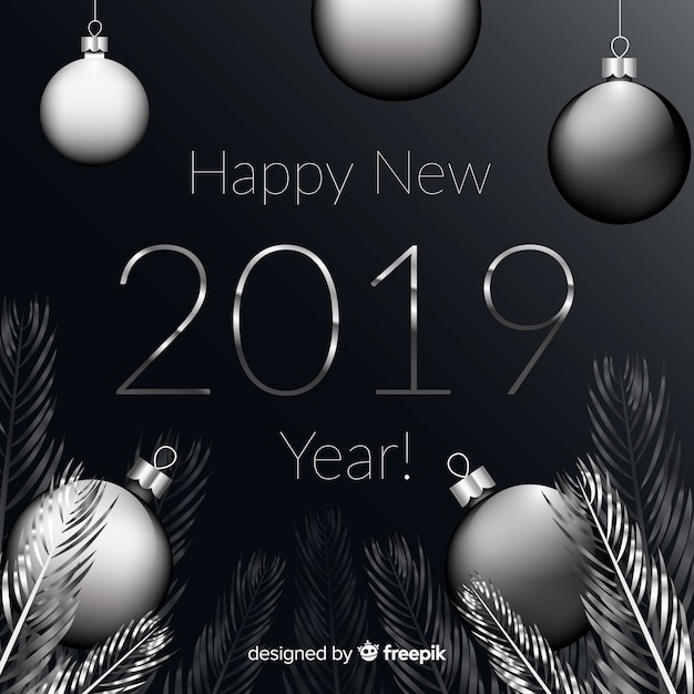 Free vector new year 2019 background