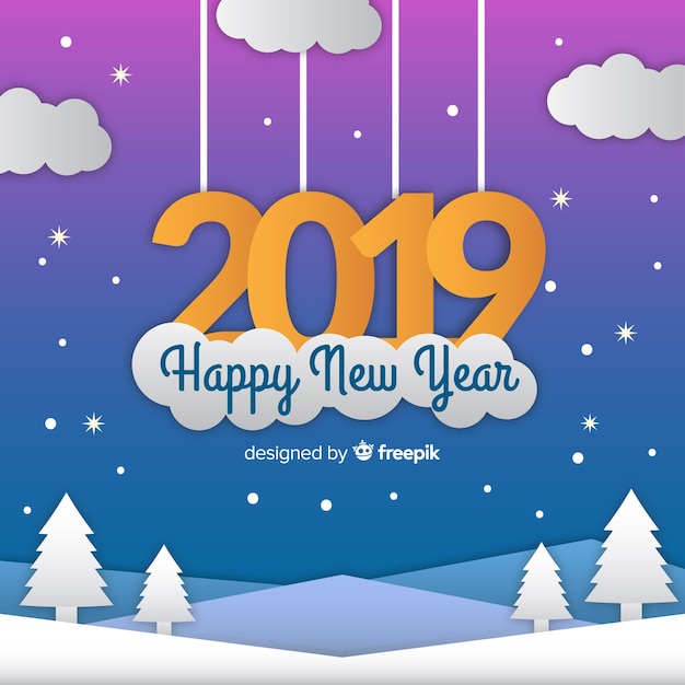 New year 2019 background