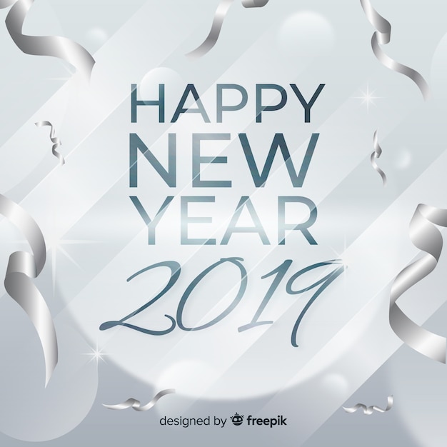 Free vector new year 2019 background