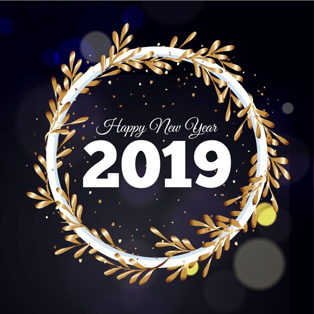 New year 2019 background