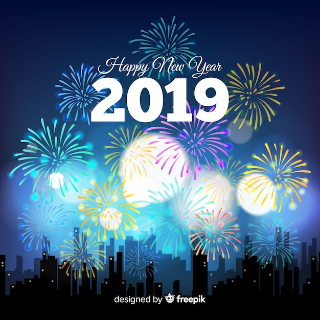 New year 2019 background