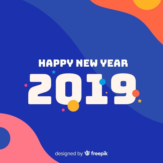 New year 2019 background