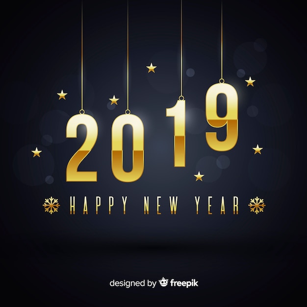 New year 2019 background