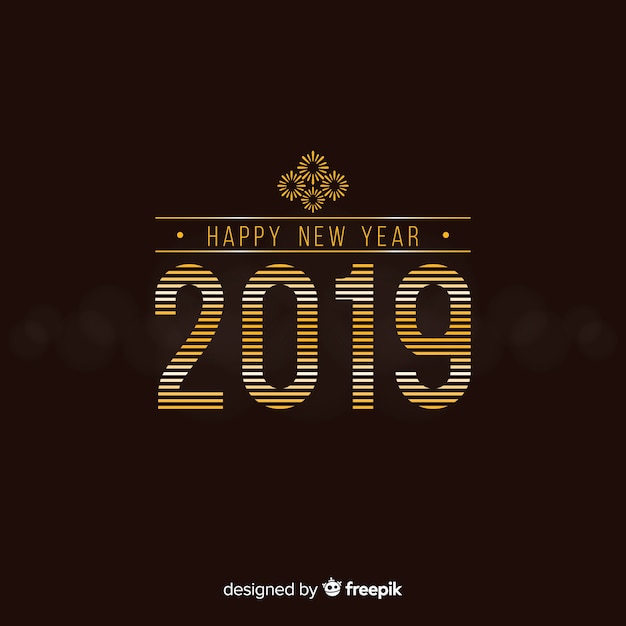 New year 2019 background