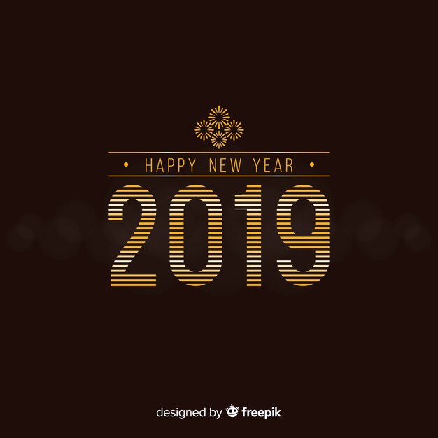 New year 2019 background