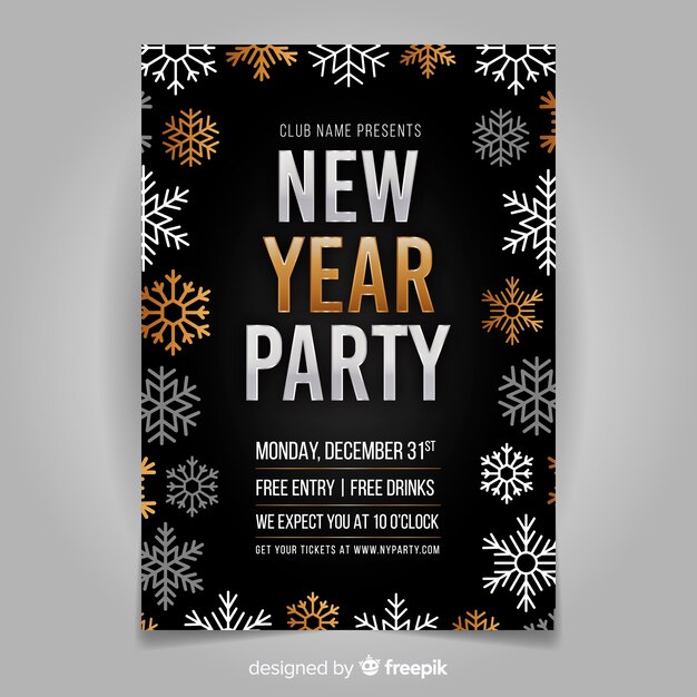 New year 2019 party banner