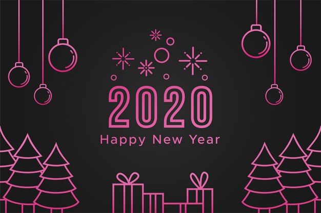 Новый год 2020 фон в стиле структуры