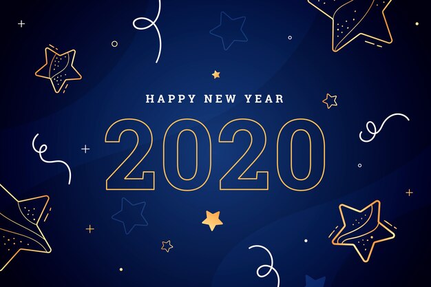 Новый год 2020 фон в стиле структуры