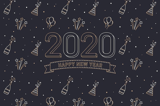 New year 2020 background