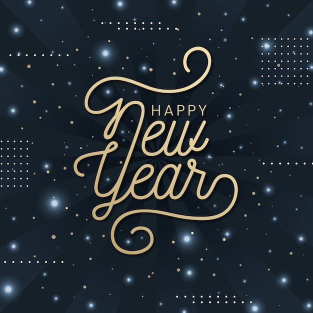 Free vector new year 2020 in flat design