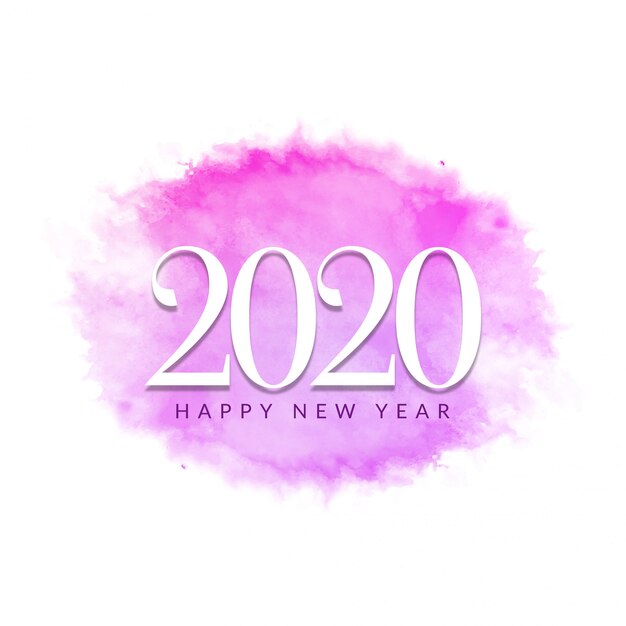 New year 2020 modern greeting 