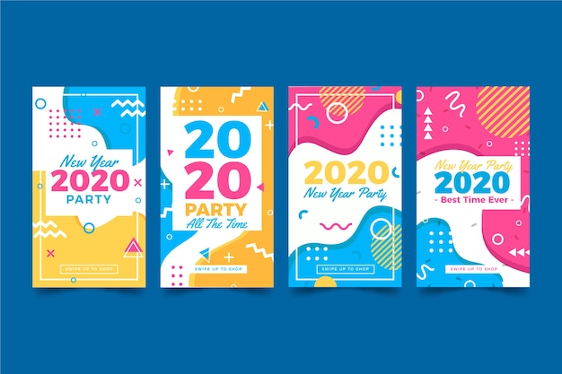 new year 2020 party instagram post collection