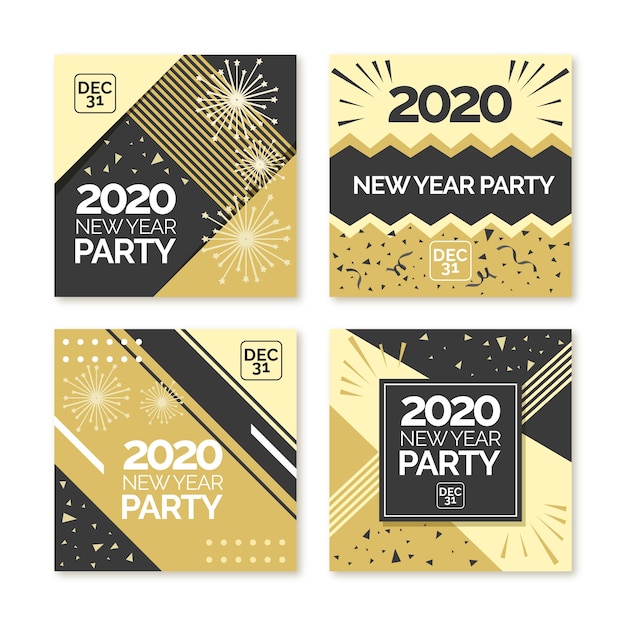 Collezione post instagram festa di capodanno 2020