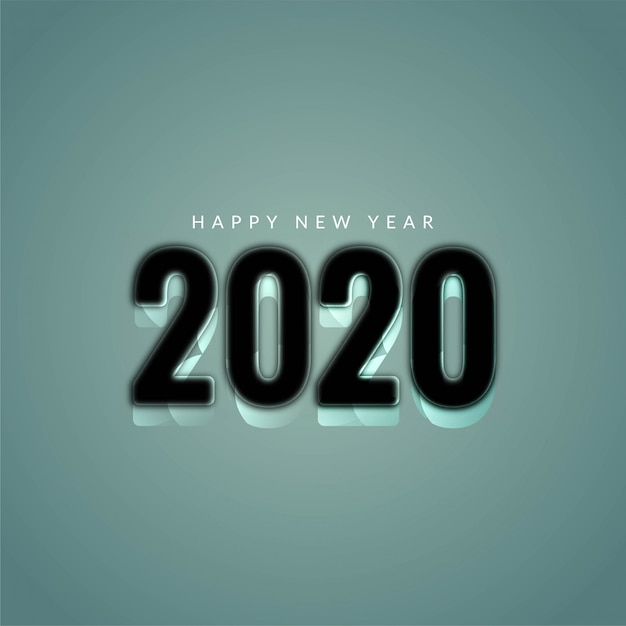 Nuovo anno 2020 elegante sfondo moderno