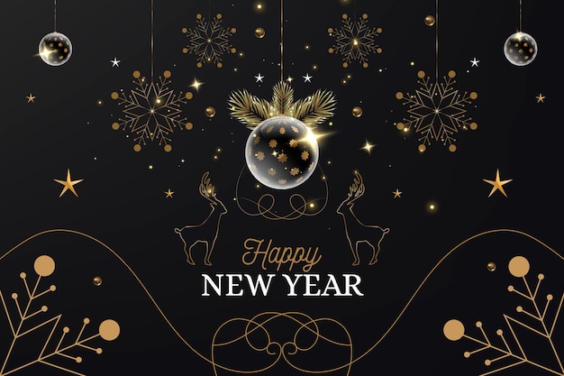 Бесплатное векторное изображение Новый год 2021 фон