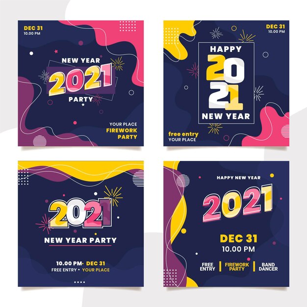 Новогодняя вечеринка 2021 года в instagram