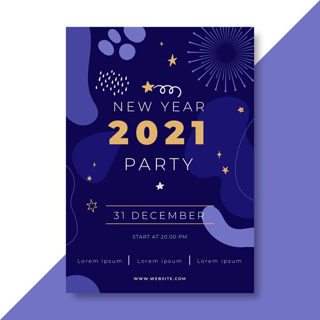 new year 2021 poster concept