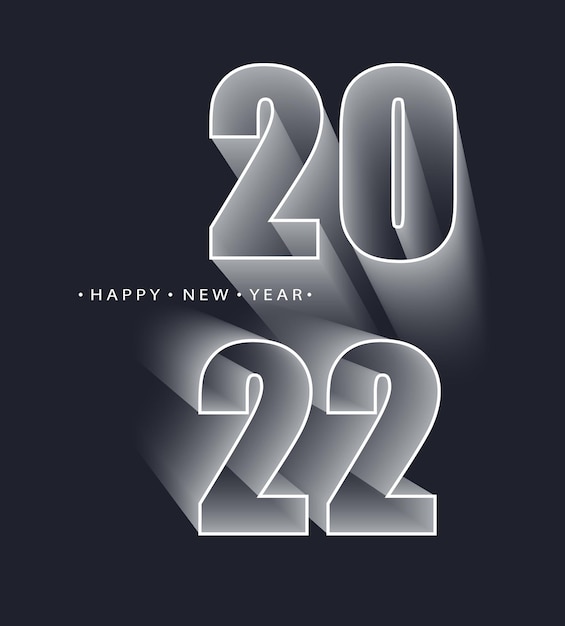 New year 2022 background. Minimalistic trendy backgrounds for branding, banner, cover, card.