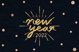 免费矢量新2022年高清背景,闪闪发光的文本diy金卡向量