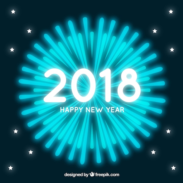 New year background 2018