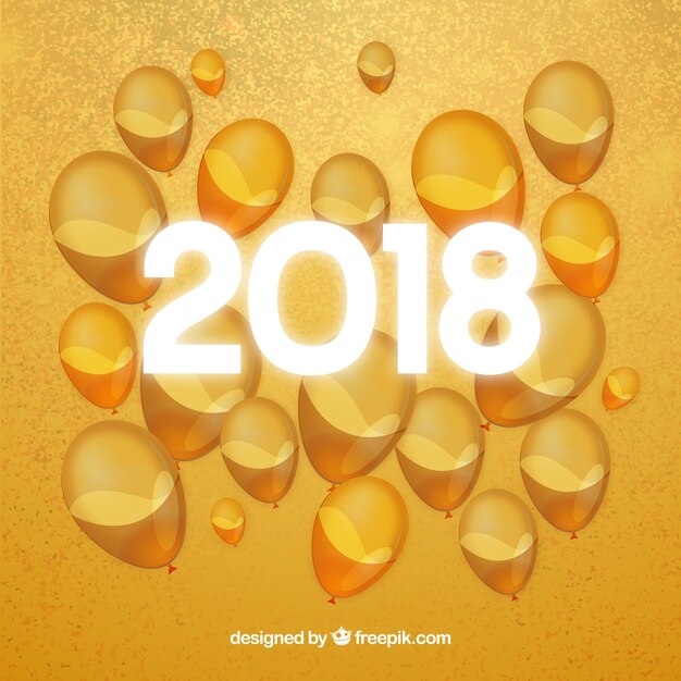 New year background 2018