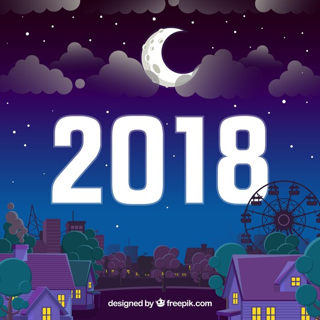 New year background 2018