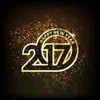 Free vector new year background, luxury numbers
