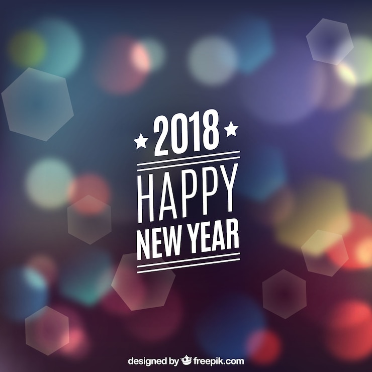 Free Vector new year background