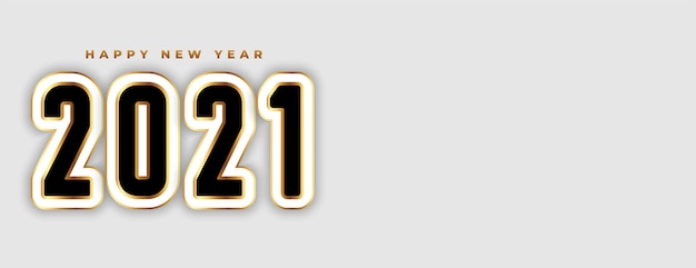 Free vector new year banner in 3d style