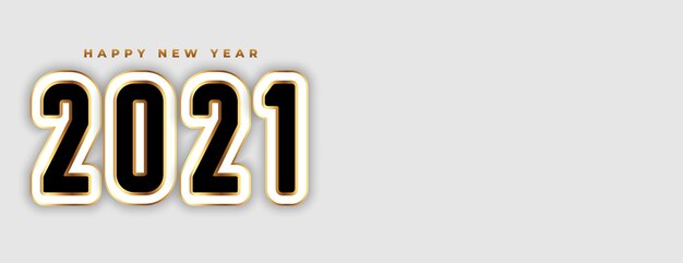  new year banner in 3d style 