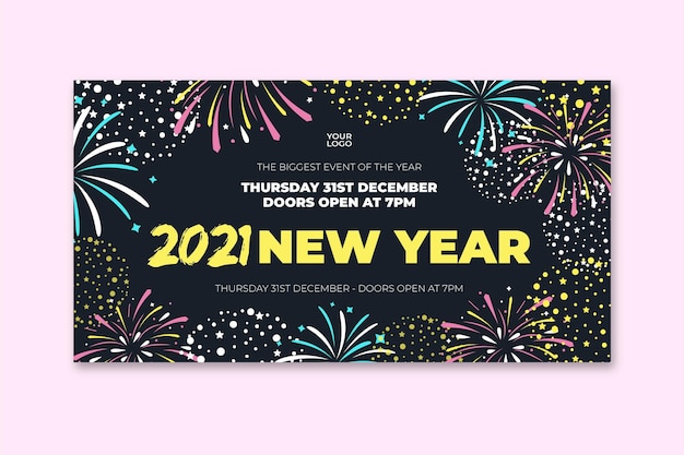 Free vector new year banner template