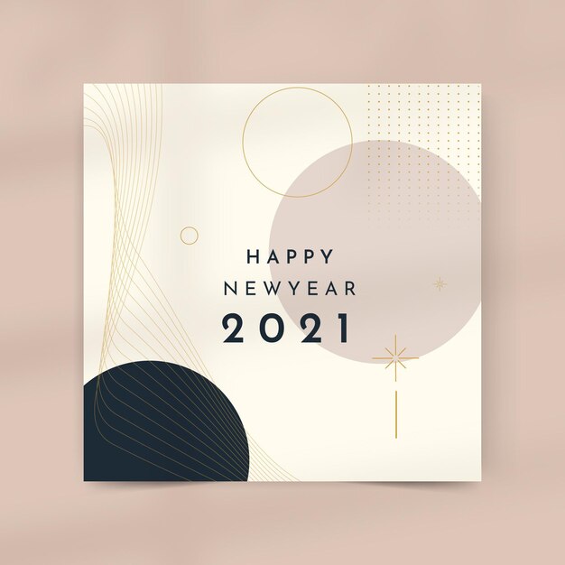 new year card template